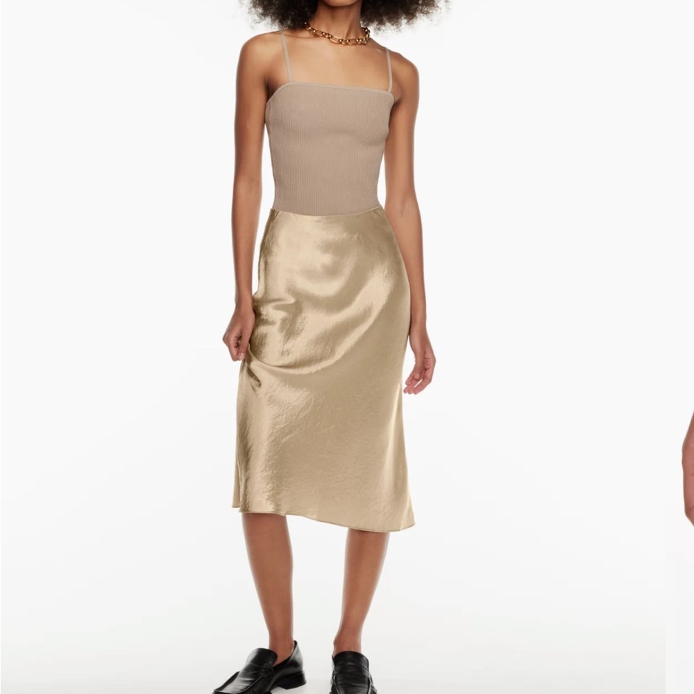 Aritzia babaton slip midi skirt